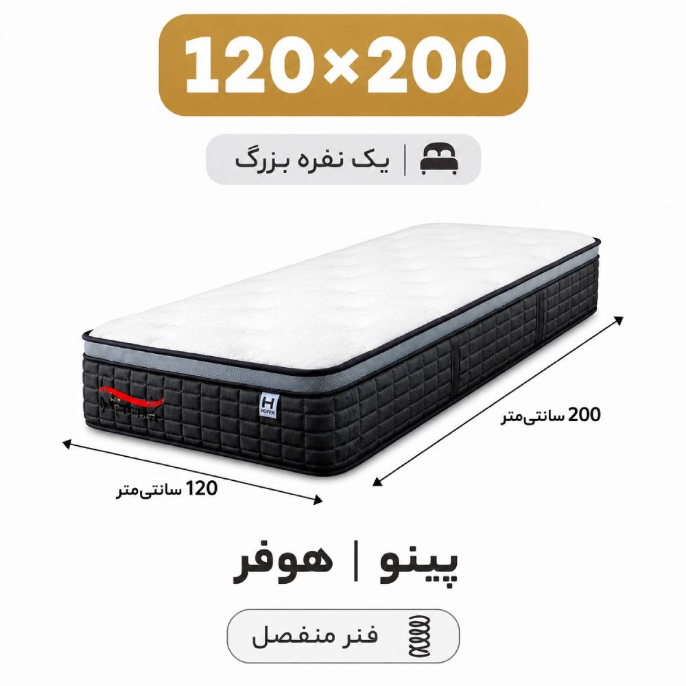 pino-hufer (4) تشک پینو هوفر تک نفره 120*200