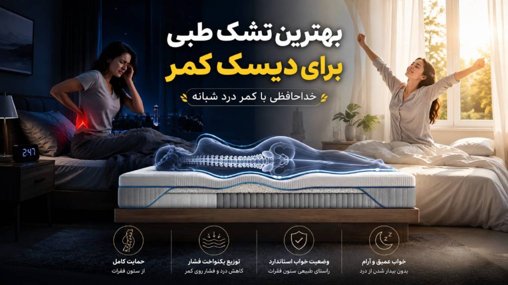 بهترین تشک طبی برای دیسک کمر؛ خداحافظی با کمر درد شبانه