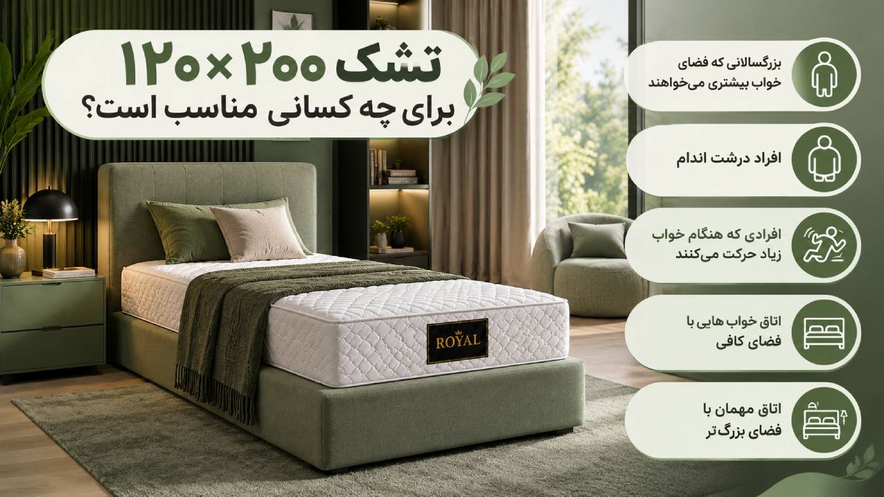 تشک ۱۲۰×۲۰۰ برای چه کسانی مناسب است؟
